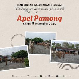 Apel Pamong Kalurahan Rejosari, Senin, 8 September 2025